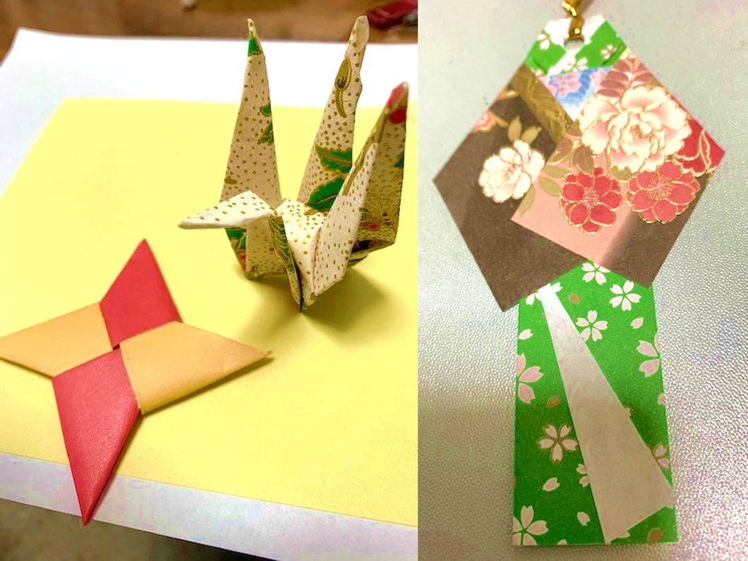 【ON-LINE】Origami and Chiyogami Class (50min)